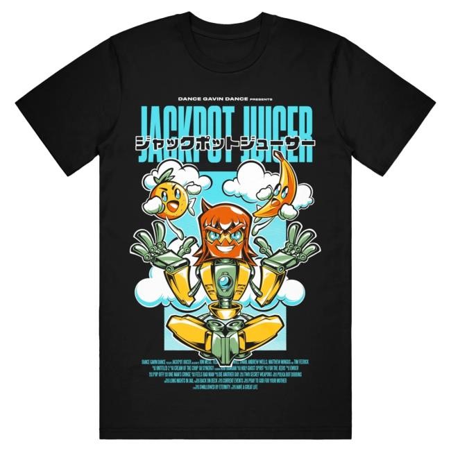 Official Dance Gavin Dance Merch Anime Hero Black - Tshirt DanceGavinDance
