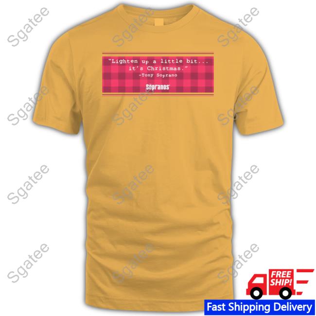 Official HBO The Sopranos Lighten Up Holiday Tee Shirt