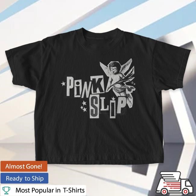 Official Super Yaki & Kerin Cunningham Present: Pink Slip - Wide T Shirt Grey Ink SuperYaki
