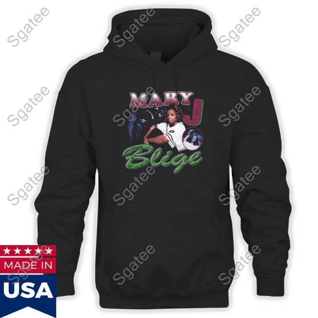 Official Mary J Blige Throwback Black Hoodies