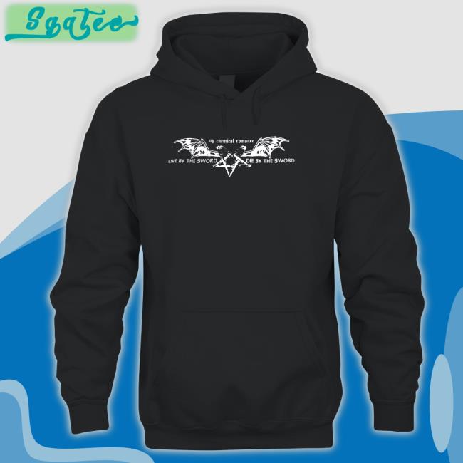 Pentagram Wings Live By The Sword Die By The Sword Shirt My Chemical Romance Merch