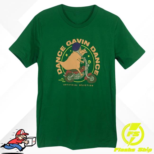 Official Dance Gavin Dance Merch Character Green New Shirt
