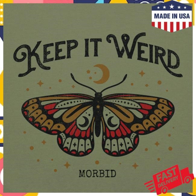 Official Wondery Shop Merch Morbid Keep It Weird Moth Sweatshirts