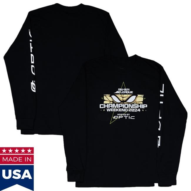 OpTic Gaming Optic Champs 24 Black Long Sleeve Tees