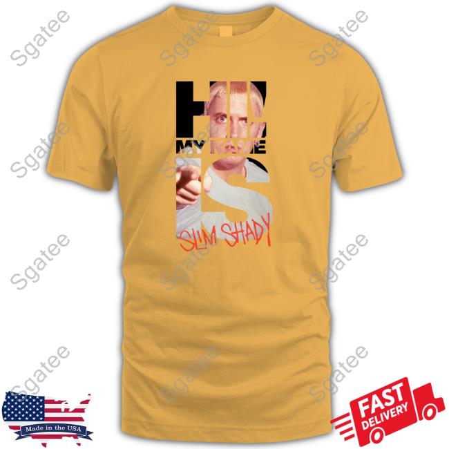 Official Shop Eminem Merch My Name Is... Photo T-Shirt