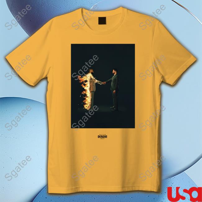 Jayson Tatum And Jaylen Brown Fire No Villains Only Heroes Tee Shirt