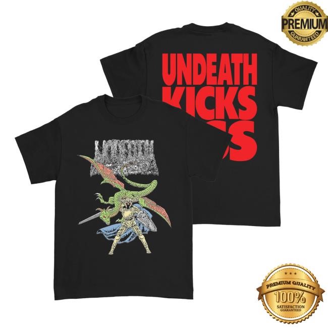 Official Undeath Metal Undeath Kicks Ass Tees