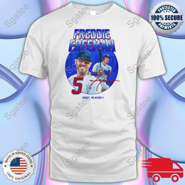 Official Jomboy Media Freddie Freeman Signature Series Tee Shirt