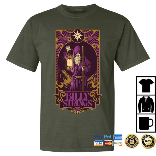 Official Billy Strings Merch Store Shop Billy Strings The Hermit Attractive Shirt (Simon Berndt)