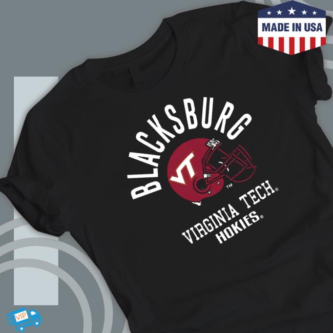 Blacksburg Virginia Tech Hokies Helmet Shirt