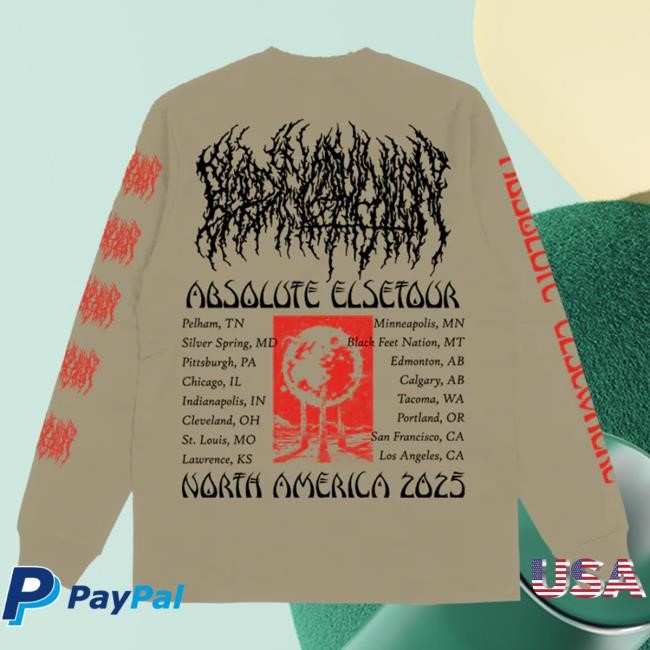 Absolute Elsetour Summer 2025 L/S Tee (Sand) | Blood Incantation Merch Official