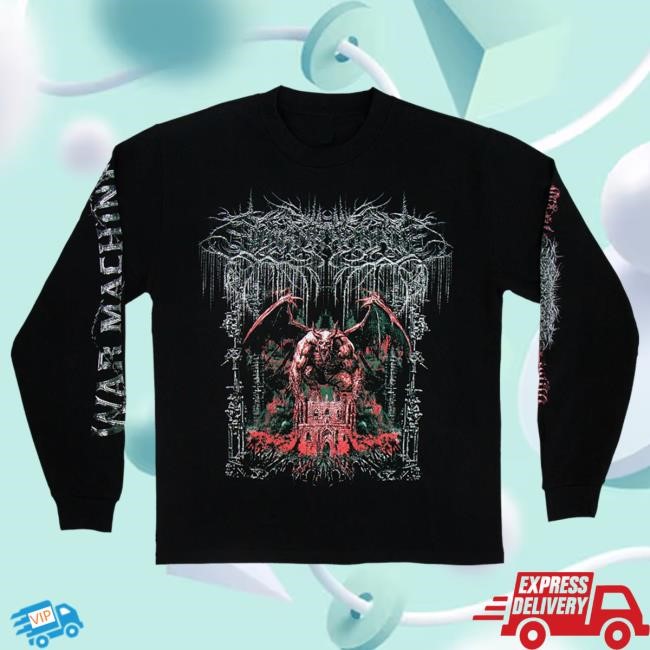 Official Lorna Shore Merch Lorna Shore War Machine Long Sleeve T-Shirt Lorna Shore Band