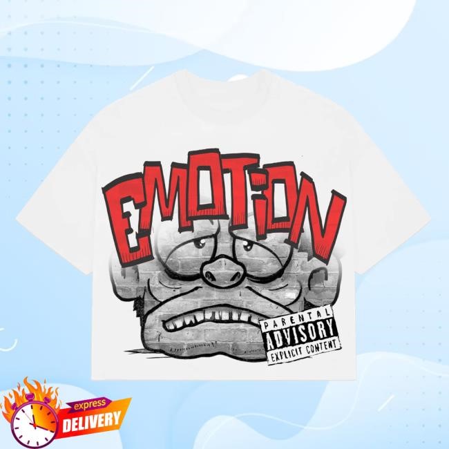 White “Monster” Cropped T-Shirt