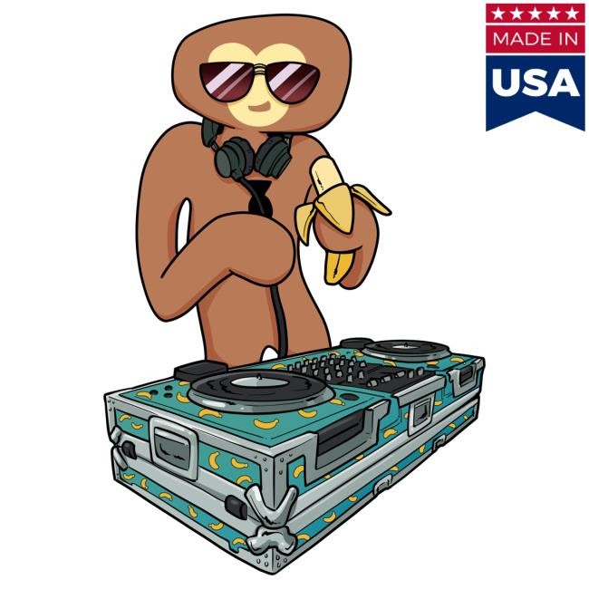 Official Monke Clothing DJ Monke Hooded Sweatshirt MonkeClothing