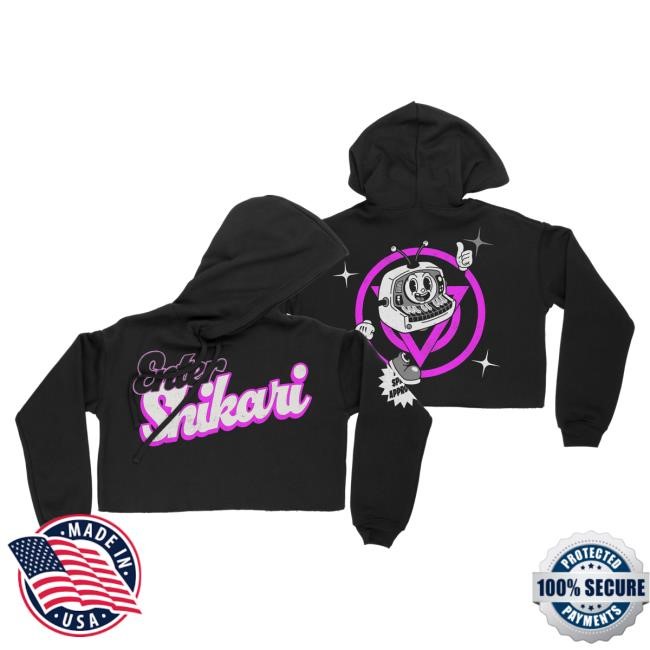 Official Enter Shikari Rubber Hose Sparky Cropped Hoodie