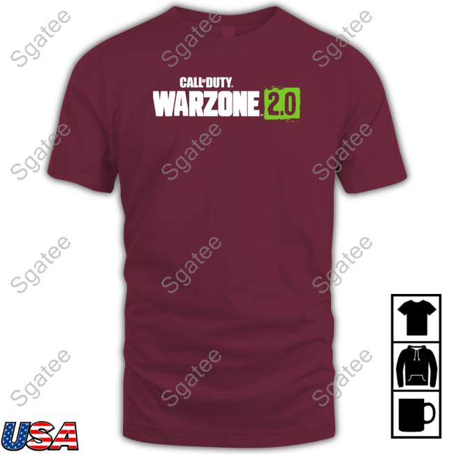 Call Of Duty Merch Call Of Duty Black Warzone 2.0 Hooded Sweatshirt