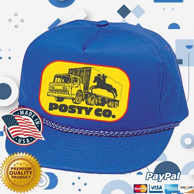 Official Post Malone Merch Store Post Malone Posty Co. Blue Hat PostMalone
