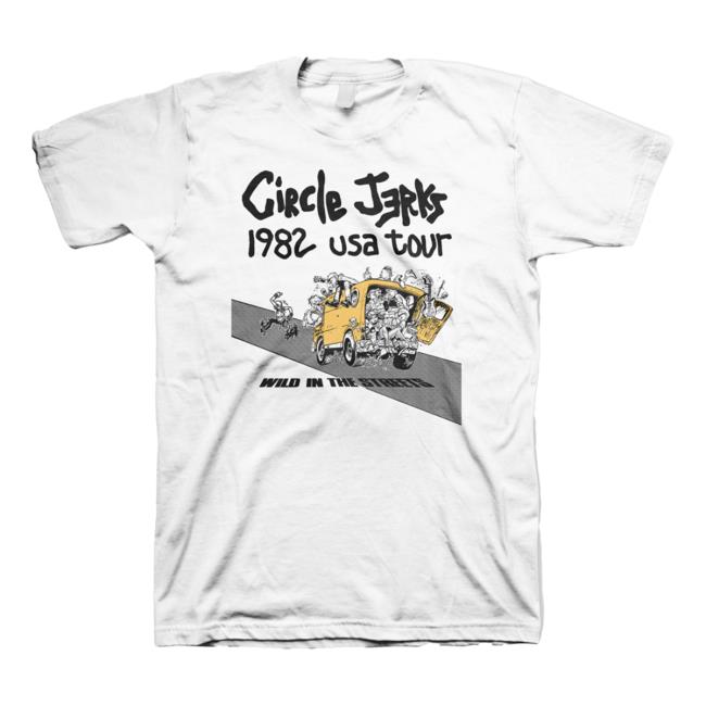 Official Kings Road Merch Store Circle Jerks Wild In The Streets White | Attractive Shirt Kings Road Shop CircleJerks