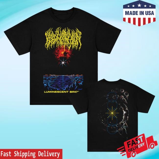 Official Blood Incantation Merch Luminescent Bridge Tshirt (Black)