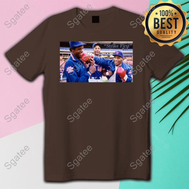 Adrian Houser Wearing Dwight Gooden, Darryl Strawberry And Mike Tyson Tshirt