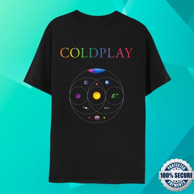 Music Of The Spheres Tour 2024 T Shirt - Black – Coldplay