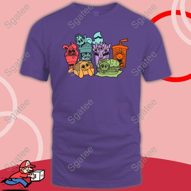 Official Buzzfeed Shop Chikn Nuggit Fast Food Friends Shirt