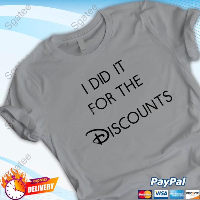 Joey Jones I Did It For The Discounts Tee