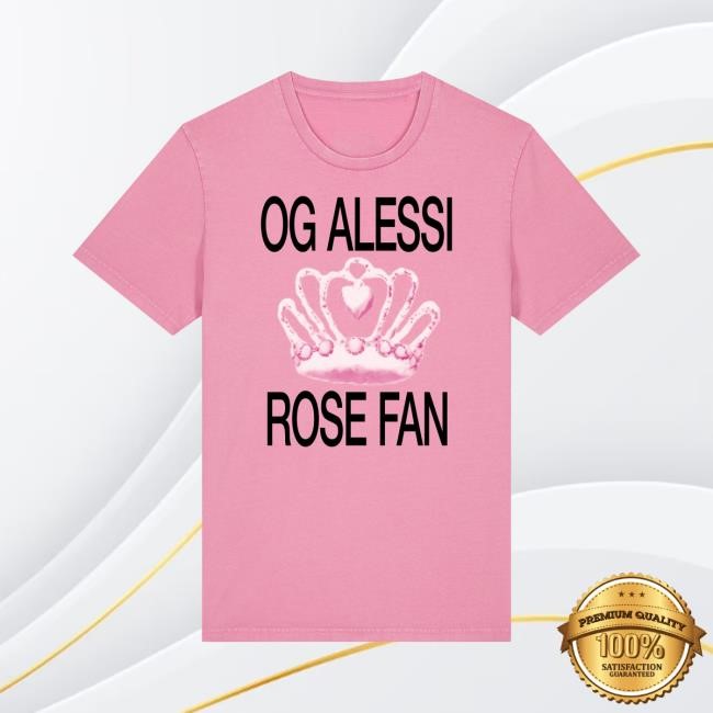 Og Alessi Rose Fan Pink T Shirt
