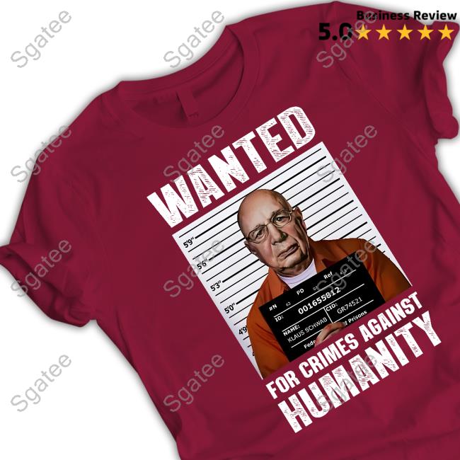 Official Klaus Schwab Wanted Poster T-Shirt