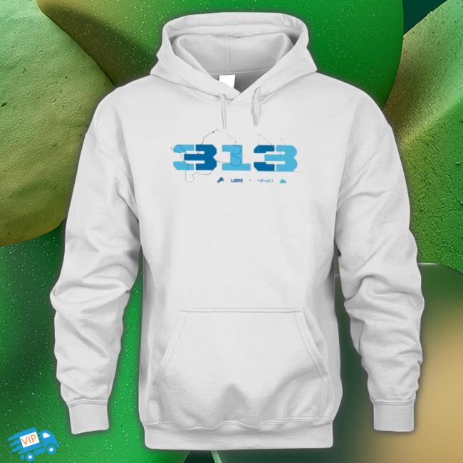Official Ninja X Detroit Lions 313 T-Shirt