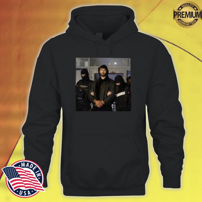 Andrew Tate Arrest Hooded Sweatshirt