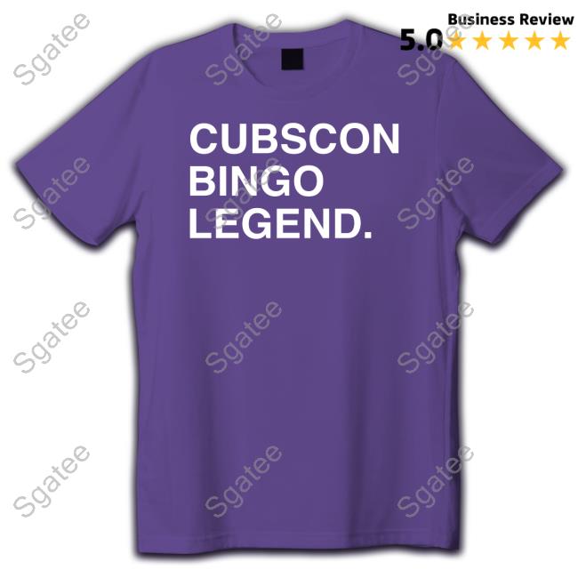 Obvious Shirts Cubscon Bingo Legend Shirt Chicago Cubs Sweatshirt