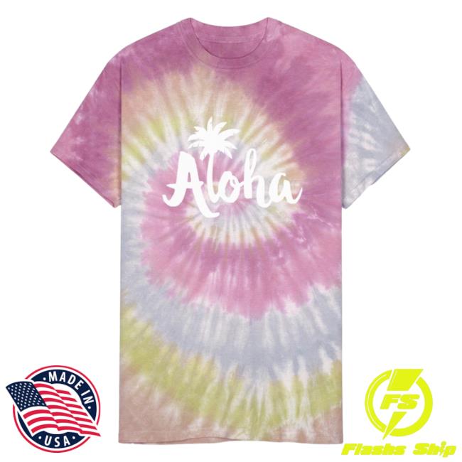 Official Vintage Aloha Beach Tee Hawaii Beach Tropical Unisex Tie Dye Tee