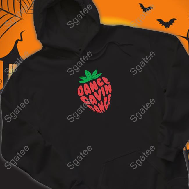 Dance Gavin Dance Strawberry Text Black Long Sleeve