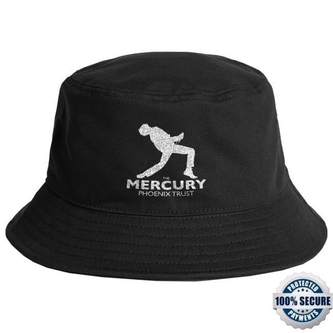 Official Queen Store Mercury Phoenix Trust Logo Black Bucket Cap
