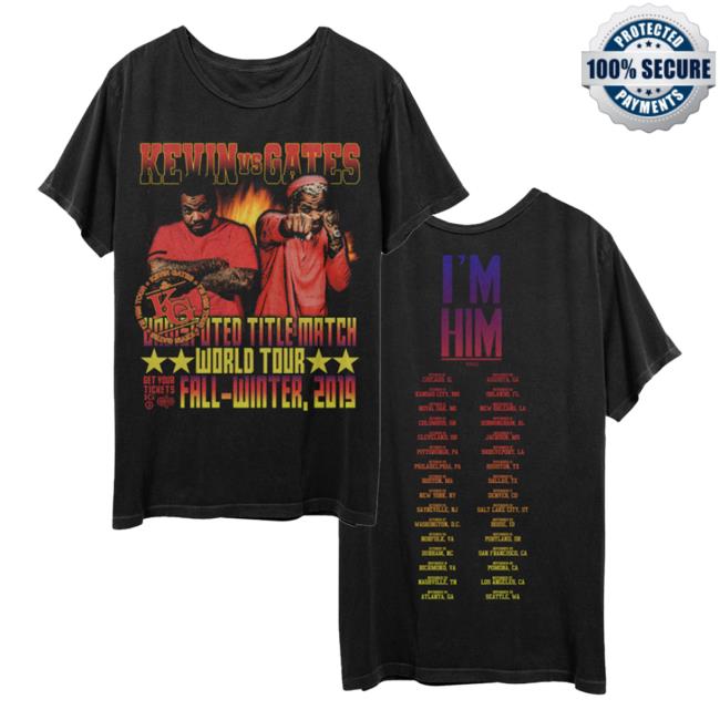 Official Kevin Gates Jerome Gilyard Merch Store Kevin Vs Gates Tour Date Shirt KevinGates Apparel Clothing Shop