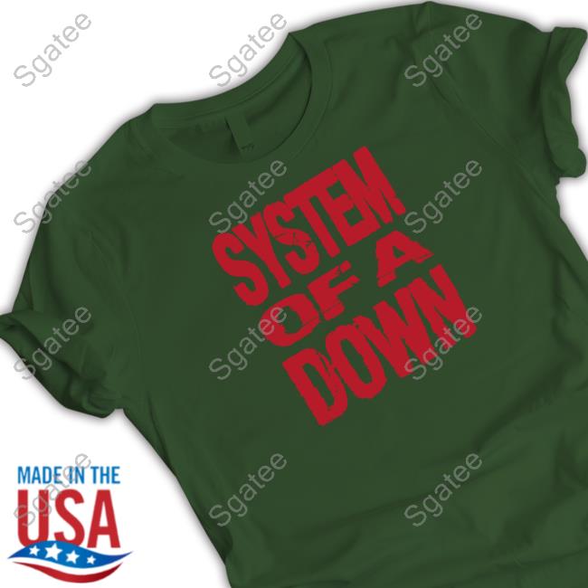 Official System Of A Down Self-Titled Stacked Logo Shirts