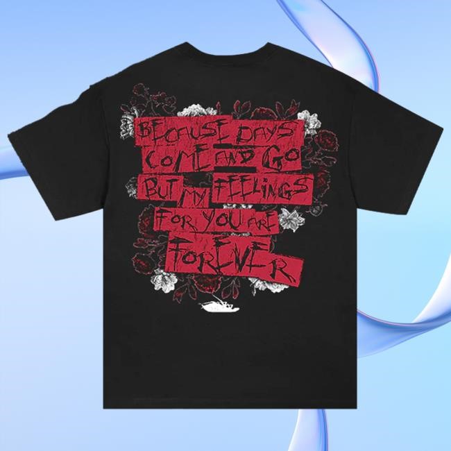 Official Papa Roach Merch Heart & Roses Shirts (Black)