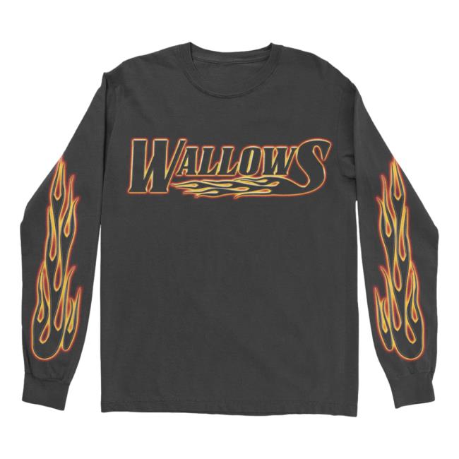 Official Wallows Merch Store Flames Long Sleeve Shirt