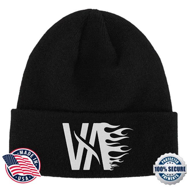 Official I Prevail Merch Store I Prevail Va Flames Logo Cuff Beanie (Black) I Prevail Apparel Clothing Shop IPrevail