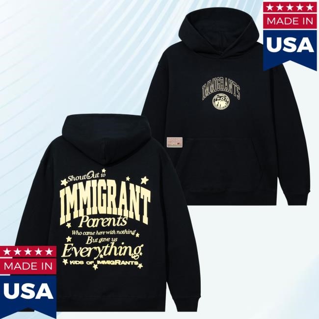 Official Complex Merch Store Shop Kids of Immigrants This Is For Our Family Popover Sweatshirt