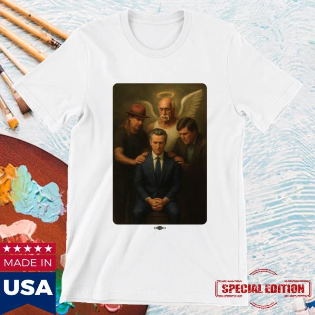 Official Gavin Newsom Shop The Chosen One New Shirt (Unisex White Tee)