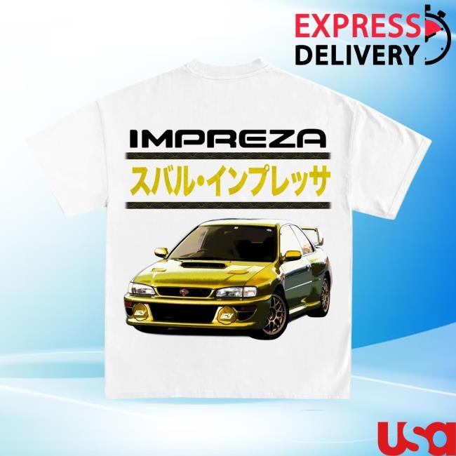 Official Subaru Impreza Jdm Racing Graphic Tee Shirt