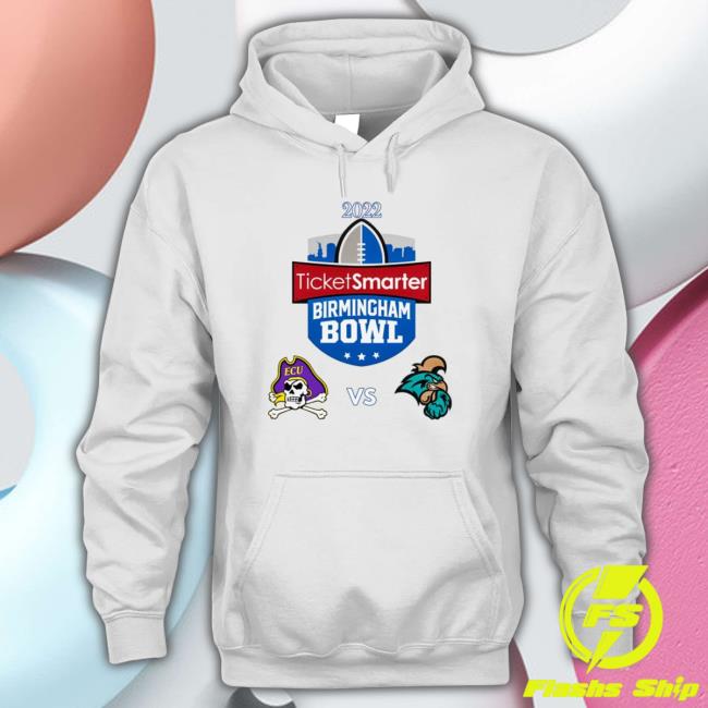 Coastal Carolina vs East Carolina 2022 TicketSmarter Birmingham Bowl Shirt Coastal Carolina vs East Carolina 2022 TicketSmarter Birmingham Bowl Tee
