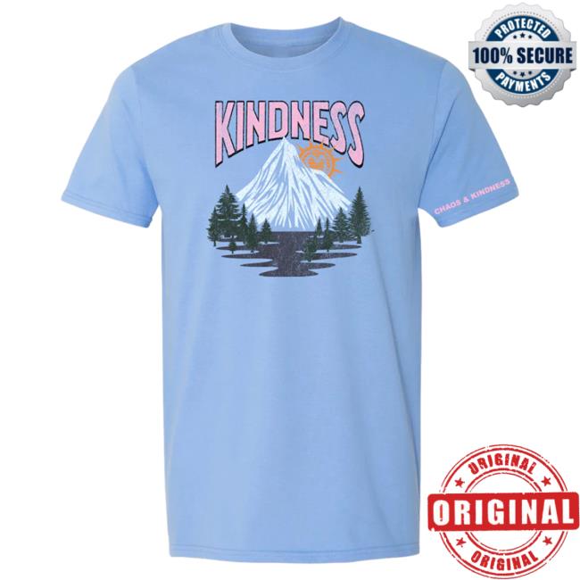 Official Chaos And Kindness Store Kindness Rises T-Shirts Carolina Blue