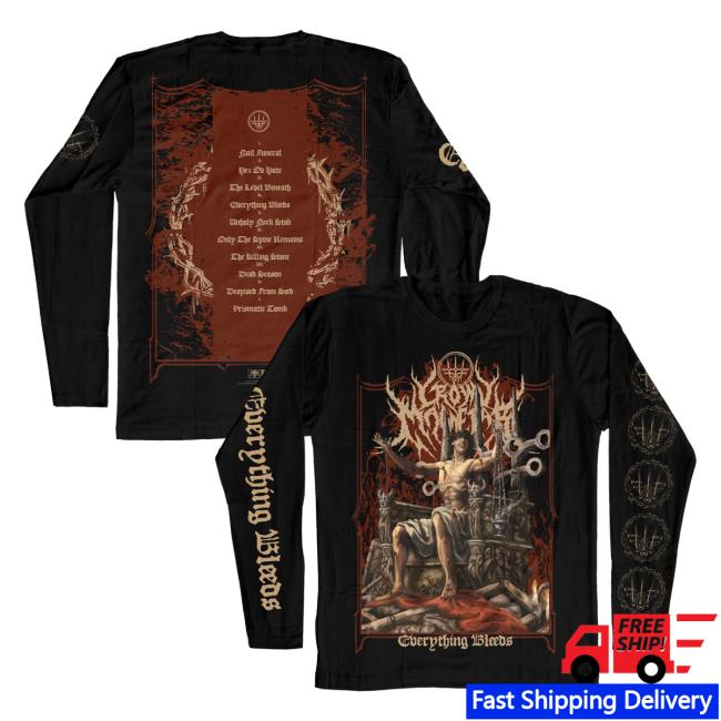 Official Indie Merch Store Shop Crown Magnetar "Everything Bleeds" Long Sleeve T Shirt IndieMerchStore