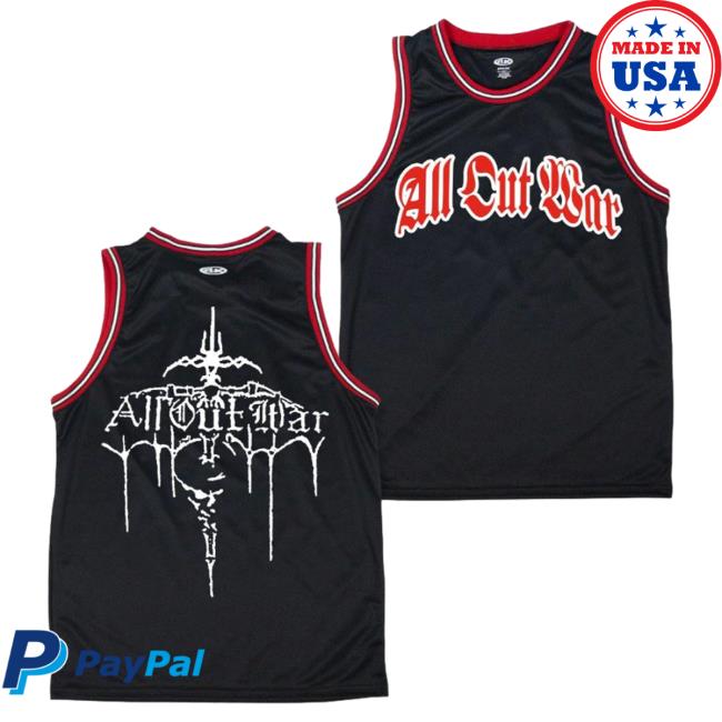 Official Cold Cuts Merch All Out War Logo Basketball Jersey
