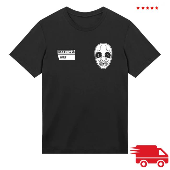 Official Payday 3 Merch Payday 3 Wolf Long Sleeve T Shirt