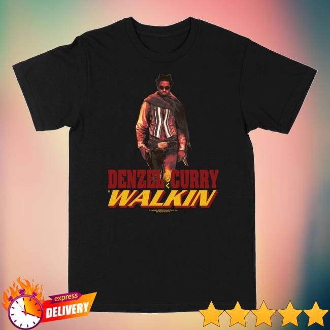 Denzel Curry Official Merch Shop Melt Tour Walkin' Black Tshirt