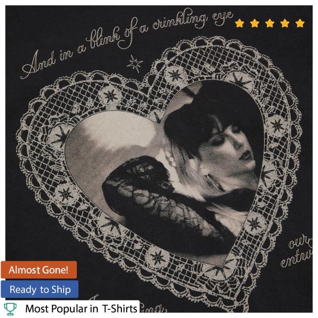 Official Taylor Swift Merch Store Shop Taylor Swift Blink Of A Crinkling Eye Crop T Shirt TaylorSwift